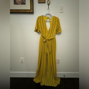 Yellow Socialite Maxiromper